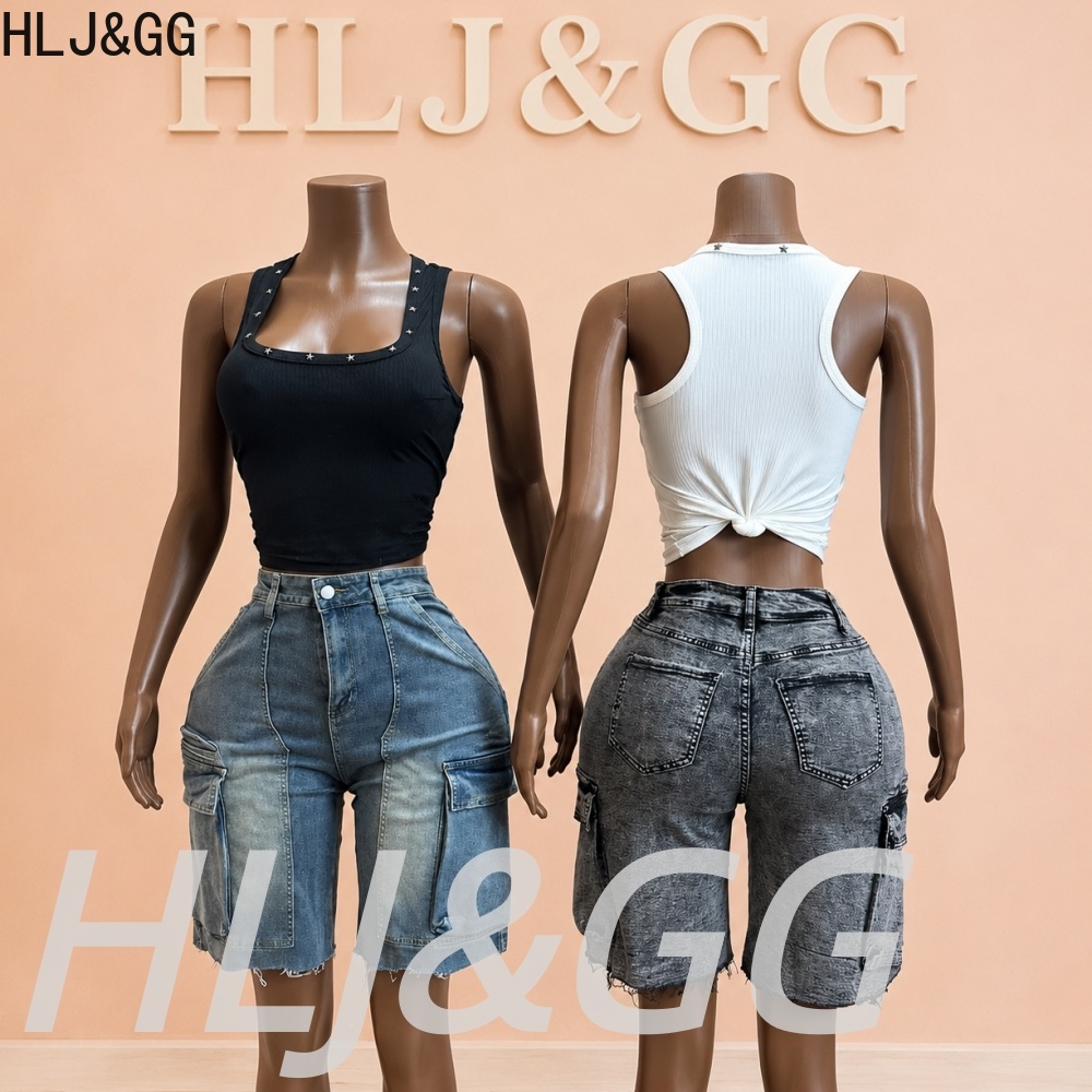 ชุดเซ็ตสองชิ้น HLJ&GG แฟชั่นเด - Women Fashion Jeans Top บทวิจารณ์และราคา