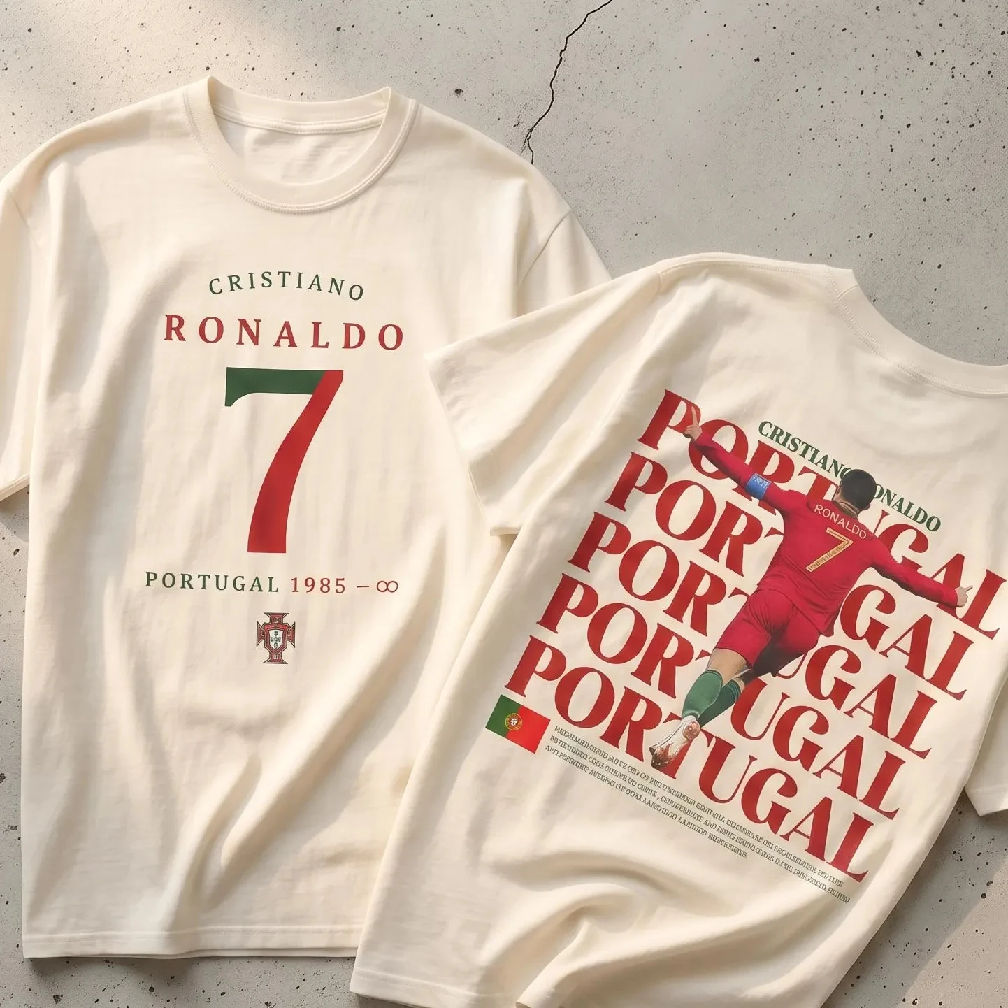 CR7 ฟุตบอลกราฟิกเสื้อยืดฟุตบอล - Women'S Fashion Portugal บทวิจารณ์และราคา