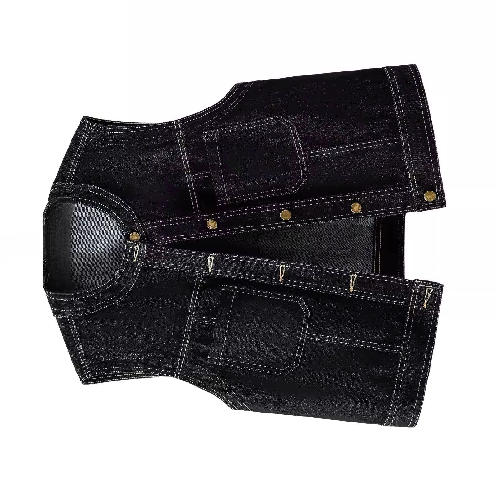 เสื้อกั๊กยีนส์ผู้หญิง คอโอ แขน - Women Fashion Jeans Top บทวิจารณ์และราคา