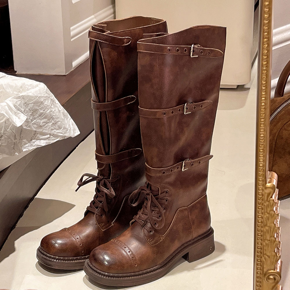 รองเท้าบูทสูงถึงเข่าสำหรับผู้ห - Women'S Fashion Riding Boots บทวิจารณ์และราคา