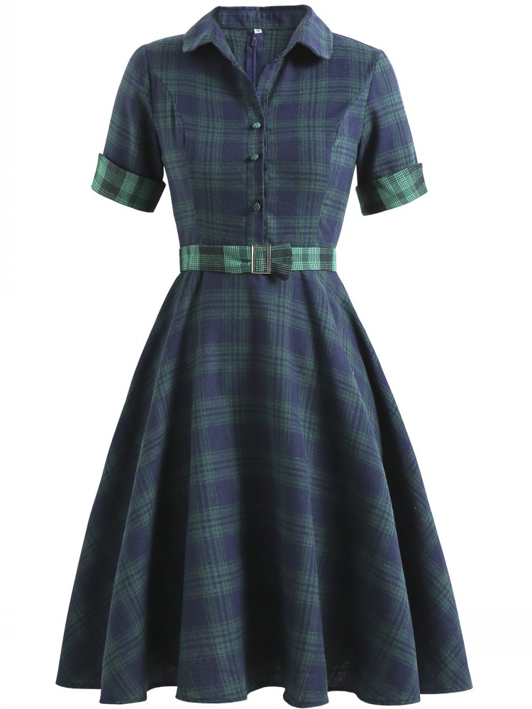 ชุดเดรสพริ้วฤดูร้อนแขนสั้นแนวว - Women'S Fashion Of The 50S บทวิจารณ์และราคา