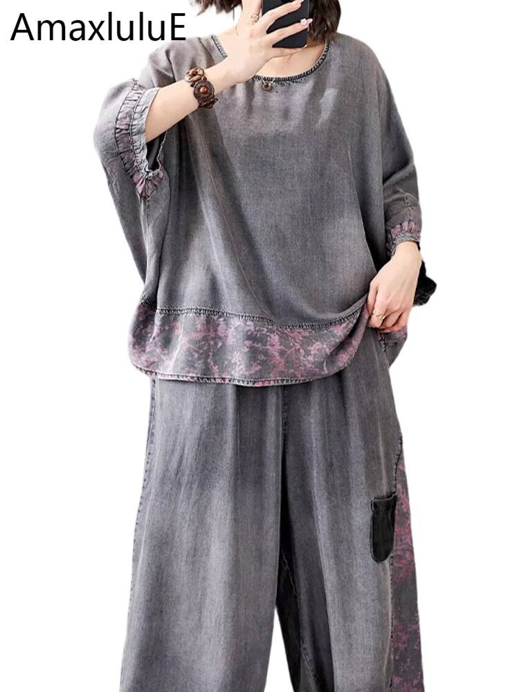 ชุดฤดูร้อน Amax LuluE สำหรับผู - Women Fashion Jeans Top บทวิจารณ์และราคา