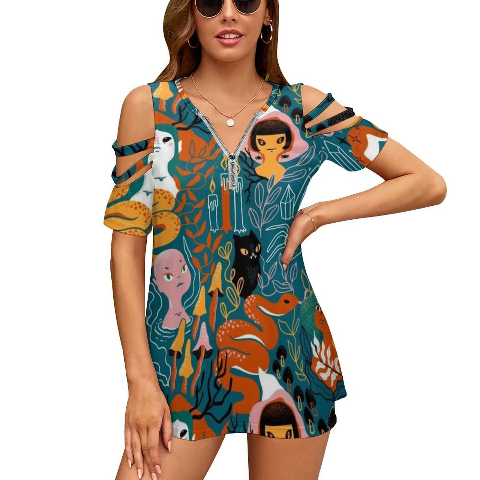 โคเวน. น้องสาวเวทย์มนตร์แม่มด  - Women Fashion Vector บทวิจารณ์และราคา