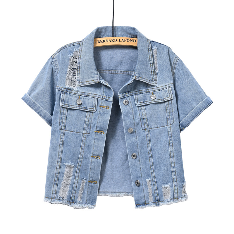 เสื้อแจ็คเก็ตแขนสั้นผ้ายีนส์สี - Women'S Fashion Jackets Amazon บทวิจารณ์และราคา