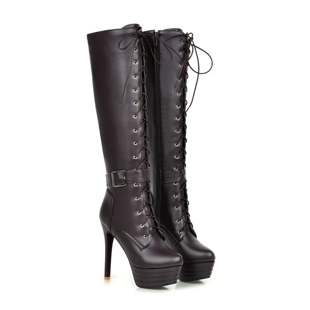 รองเท้าบูทสูงถึงเข่า ผู้หญิง แ - Women'S Fashion Riding Boots บทวิจารณ์และราคา