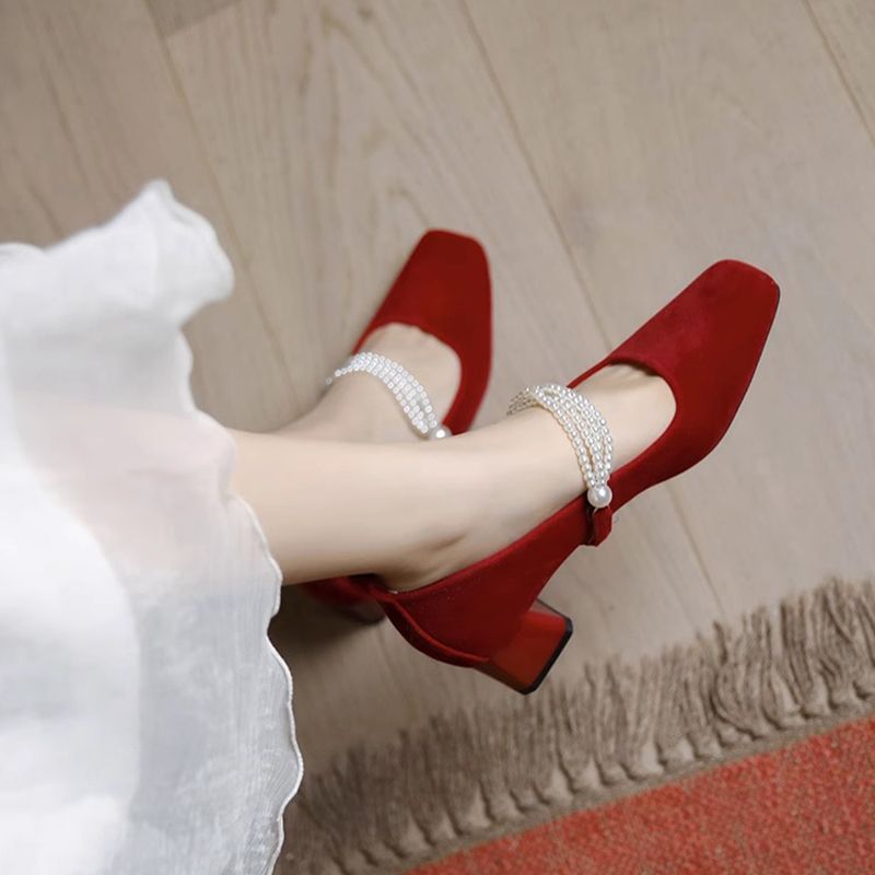 รองเท้าส้นเตี้ยสำหรับเจ้าสาวใน - Women'S Fashion Quick Delivery บทวิจารณ์และราคา