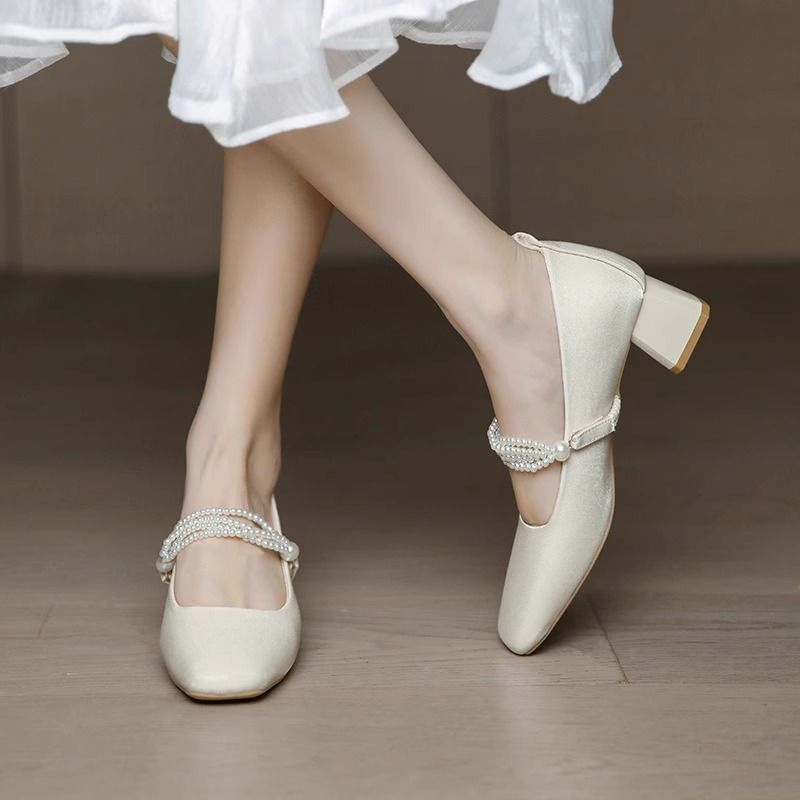รองเท้าส้นเตี้ยสำหรับเจ้าสาวใน - Women'S Fashion Quick Delivery บทวิจารณ์และราคา