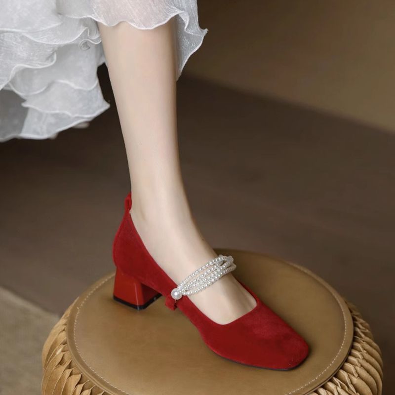 รองเท้าส้นเตี้ยสำหรับเจ้าสาวใน - Women'S Fashion Quick Delivery บทวิจารณ์และราคา
