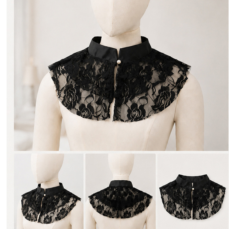 ผ้าคลุมไหล่คอปกปลอมลายลูกไม้ดอ - Women'S Fashion บทวิจารณ์และราคา